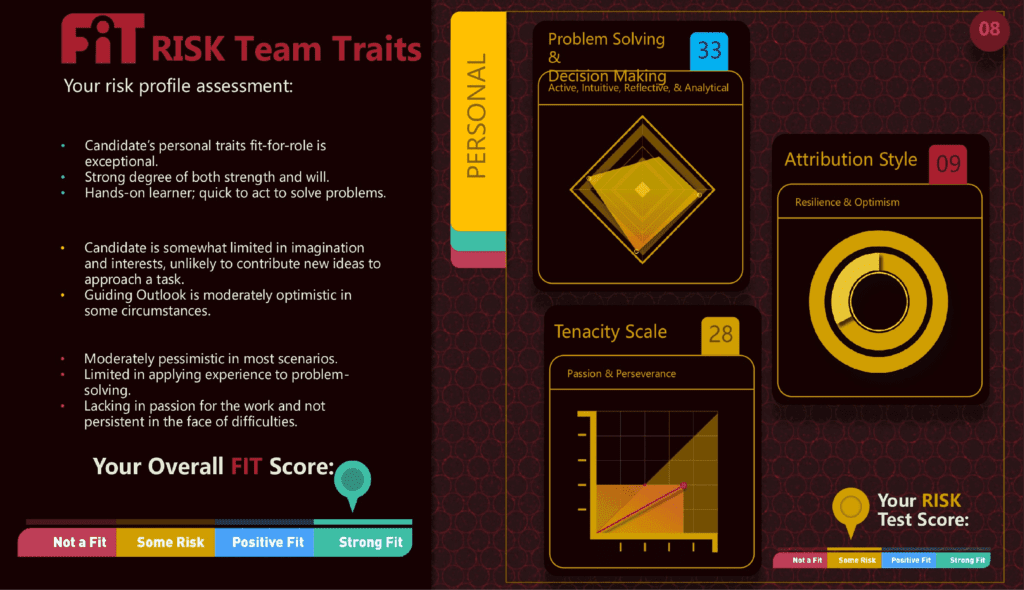Fit Risk Team Traits